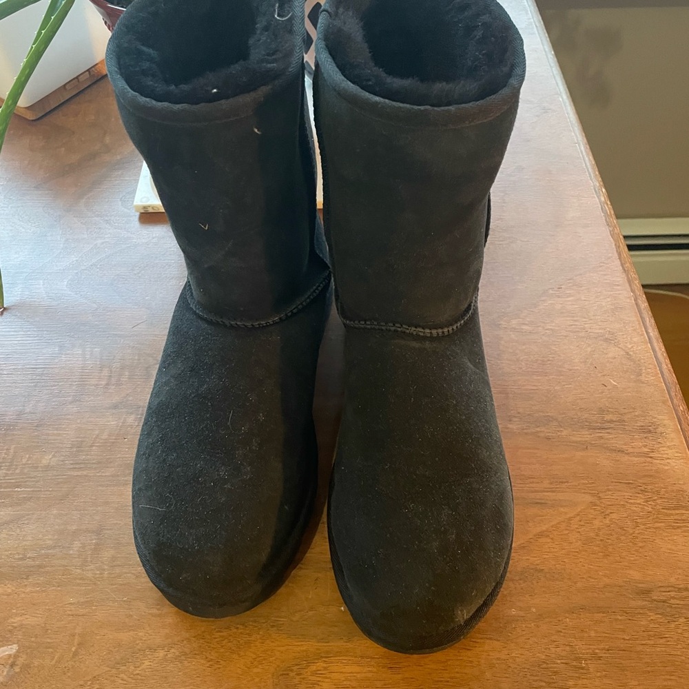 Classic Black Suede Boots